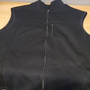 George Men's Black Zip-Up Vest